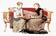 Winslow Homer Chess Board Spain oil painting artist
